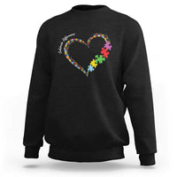 Autism Awareness Celebrate Differences Sweatshirt Love Heart Puzzle Pieces