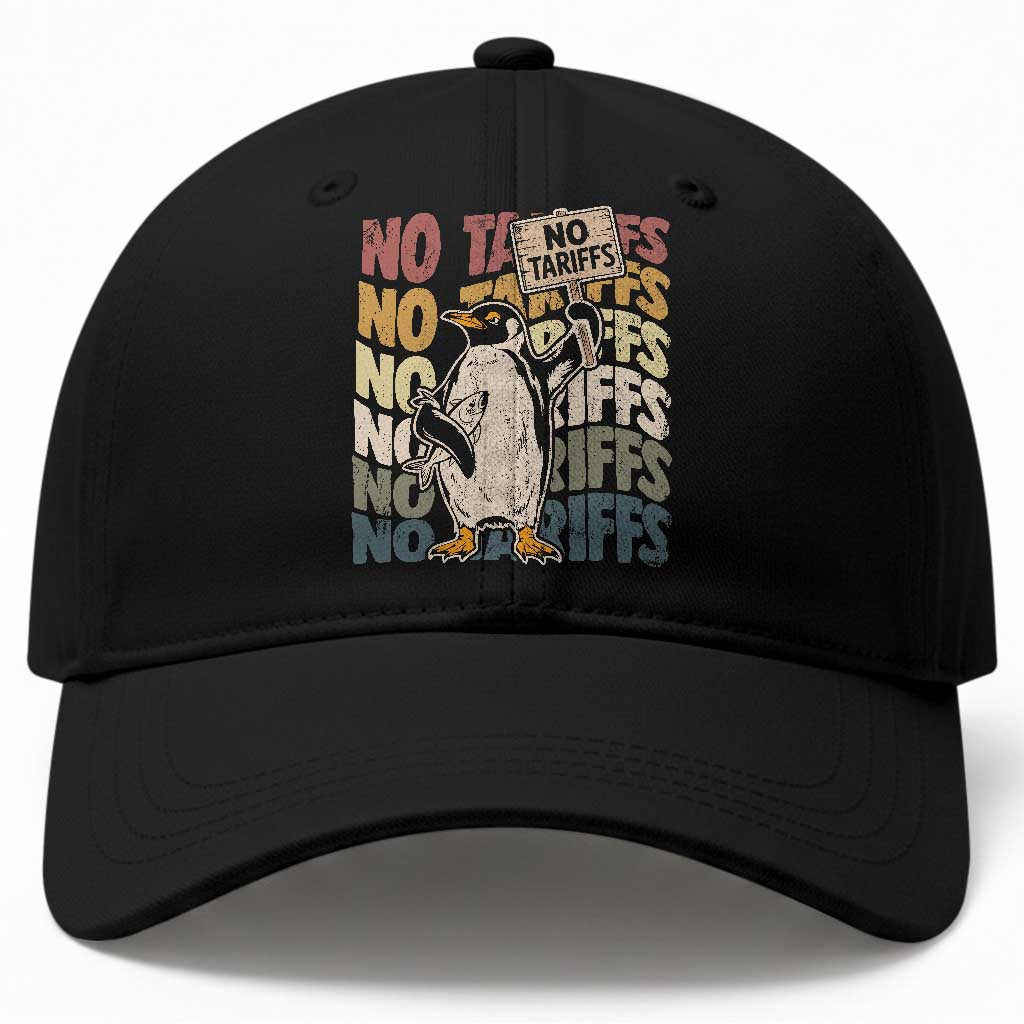 Funny Resist Penguins Baseball Cap No Tariffs On Penguin