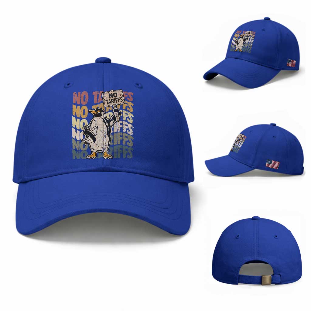 Funny Resist Penguins Baseball Cap No Tariffs On Penguin