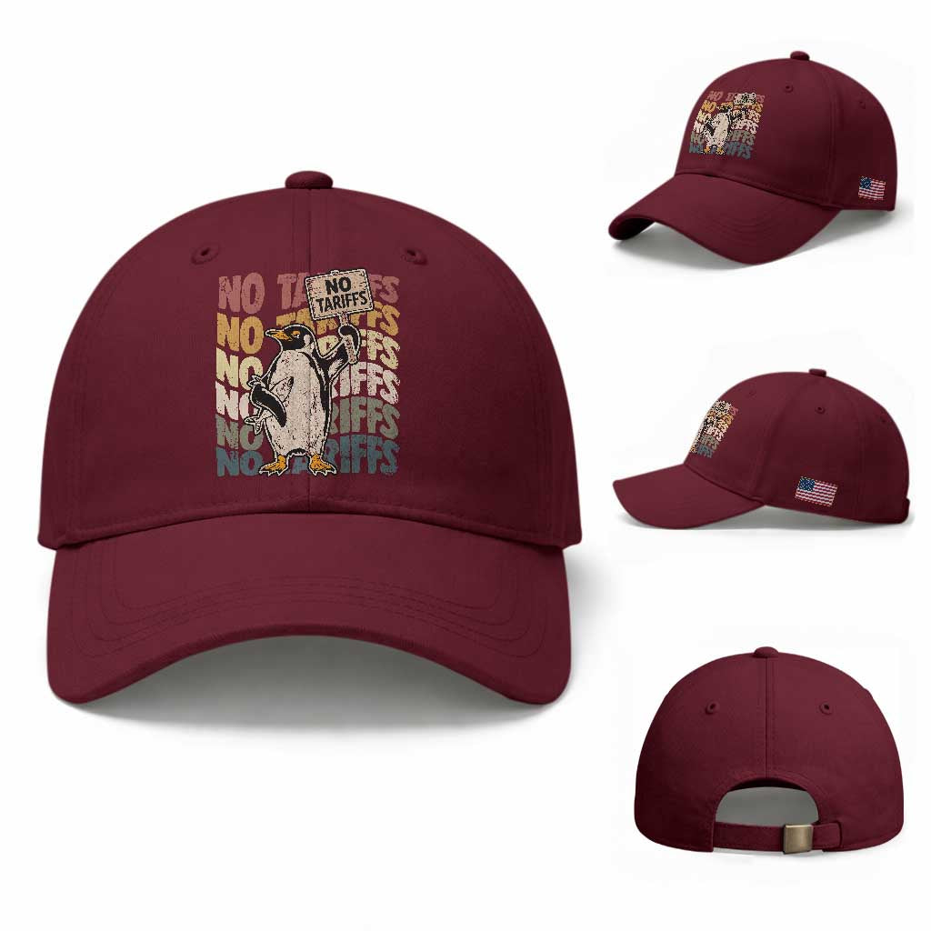 Funny Resist Penguins Baseball Cap No Tariffs On Penguin