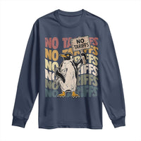 Funny Resist Penguins Long Sleeve Shirt No Tariffs On Penguin