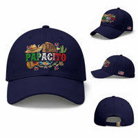 Funny Mexican Dad Papacito Baseball Cap Cinco De Mayo Golden Eagle Sombrero
