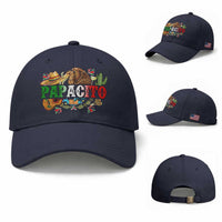 Funny Mexican Dad Papacito Baseball Cap Cinco De Mayo Golden Eagle Sombrero