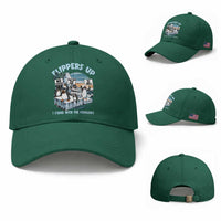 Flippers Up I Stand With The Peinguins Baseball Cap Penguins Tariff Resist