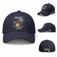 Back To The Moon Mission 2026 Baseball Cap Rocket Launch Moon Space Program