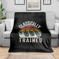 Classically Trained Car Throw Blanket Funny Manual Transmission Driver