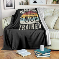Classically Trained Car Throw Blanket Funny Manual Transmission Driver