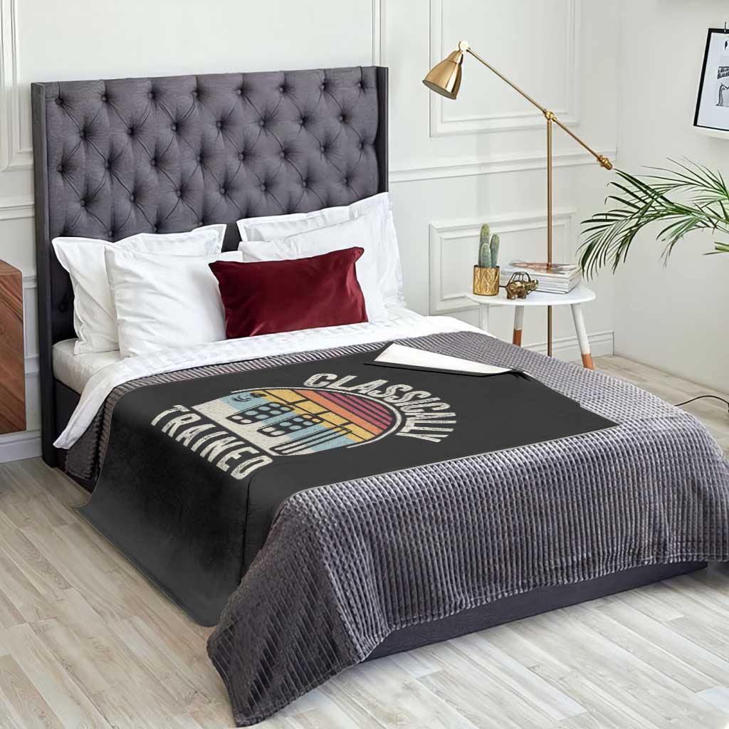 Classically Trained Car Throw Blanket Funny Manual Transmission Driver