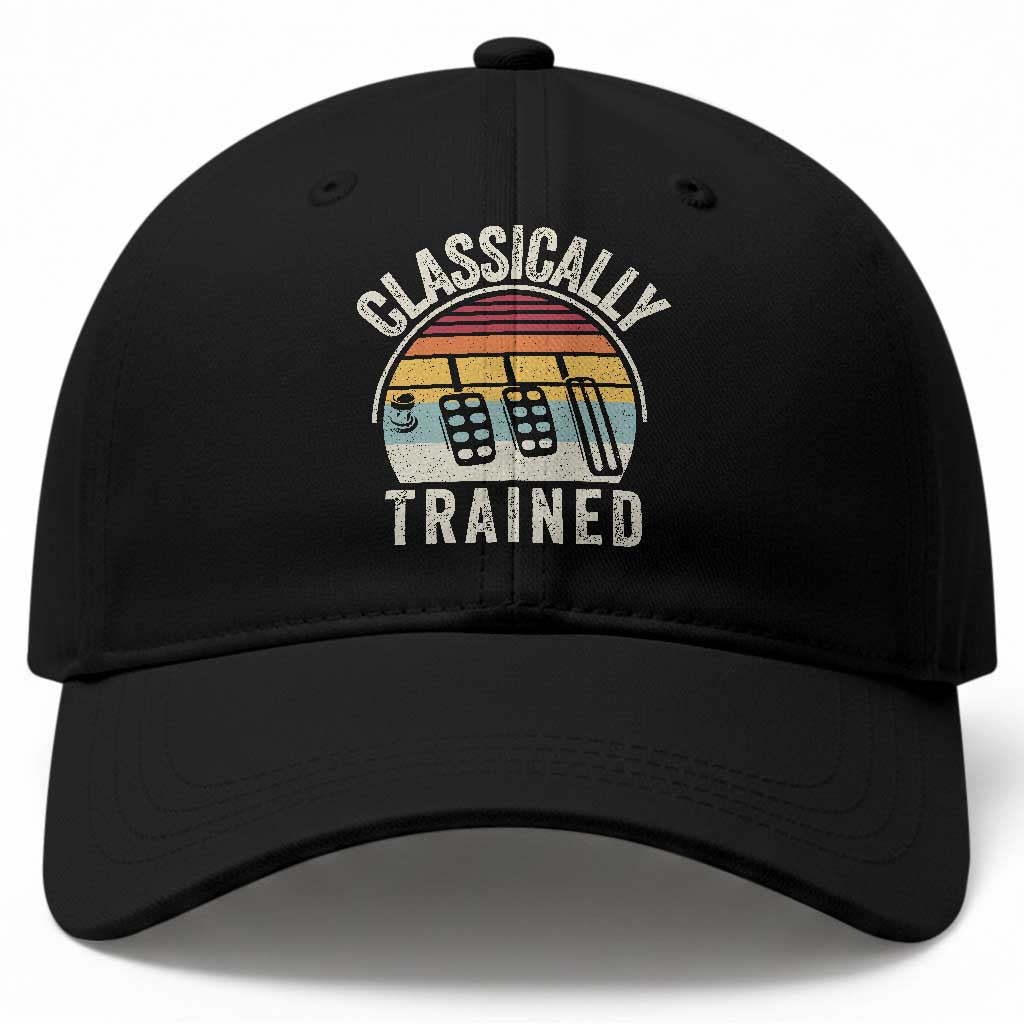 Classically Trained Car Baseball Cap Funny Manual Transmission Driver