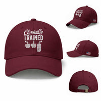Classically Trained Manual Car Baseball Cap Pedals Driving Humor