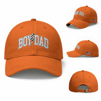 Boy Dad Lightning Bolt Checkered Varsity Son Daddy Baseball Cap