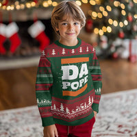 Funny Da Pope From America Chicago Knitted Sweatshirt - Wonder Print Shop