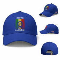 Proud Rasta Dad Baseball Cap Rastafarian Jamaica Father's Day