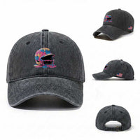 Funny Baseball Helmet Ice Cream Baseball Drip Washed Cotton Baseball Cap