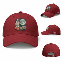 Funny Neil The Seal Howling at Moon 90s Retro Baseball Cap