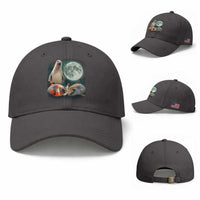 Funny Neil The Seal Howling at Moon 90s Retro Baseball Cap