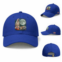 Funny Neil The Seal Howling at Moon 90s Retro Baseball Cap