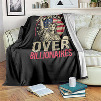 Workers Over Billionaires Throw Blanket Social Justice Statue Of Liberty - Wonder Print Shop