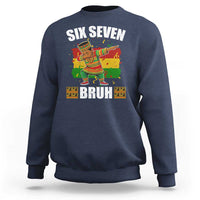 Funny 67 Kwanzaa Sweatshirt Six Seven Bruh Dabbing African Heritage - Wonder Print Shop