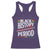 Funny Black History Period Yesterday Today Tomorrow Racerback Tank Top Pride African