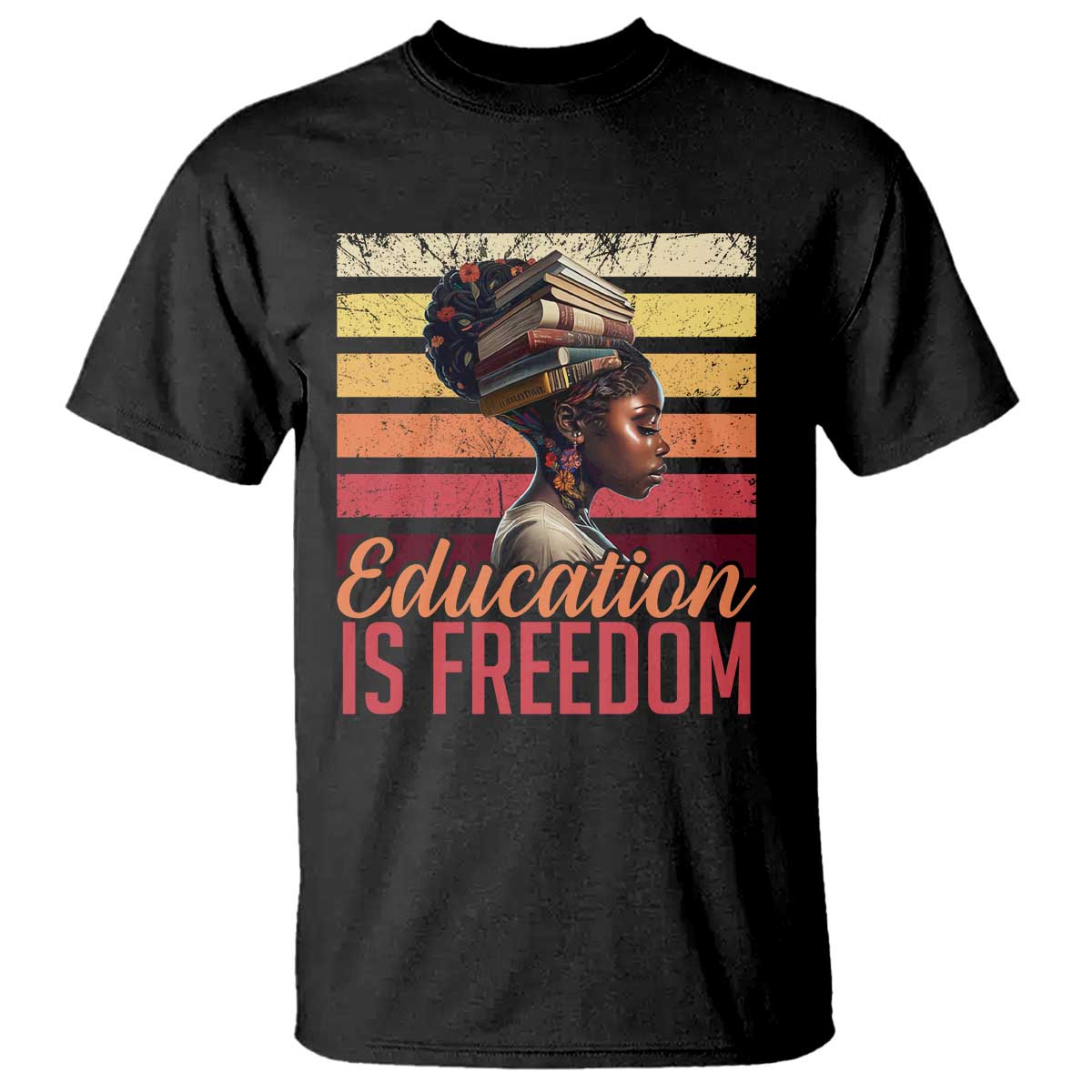 Education Is Freedom T Shirt Retro Black History Month Teacher