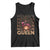 African American Pride Tank Top Melanin Queen Afro Messy Bun