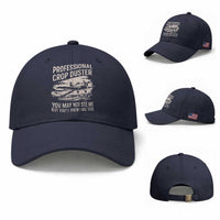 Funny Professional Crop Duster Fart Joke Dusting Airplane Baseball Cap