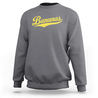Bananas Retro Throwback Baseball Sport Lover Sweatshirt