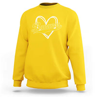 Bananas Vintage Heart Baseball Fan Game Day Sweatshirt