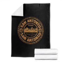 San Antonio Texas TX Vintage Souvenir Texan Pride Throw Blanket
