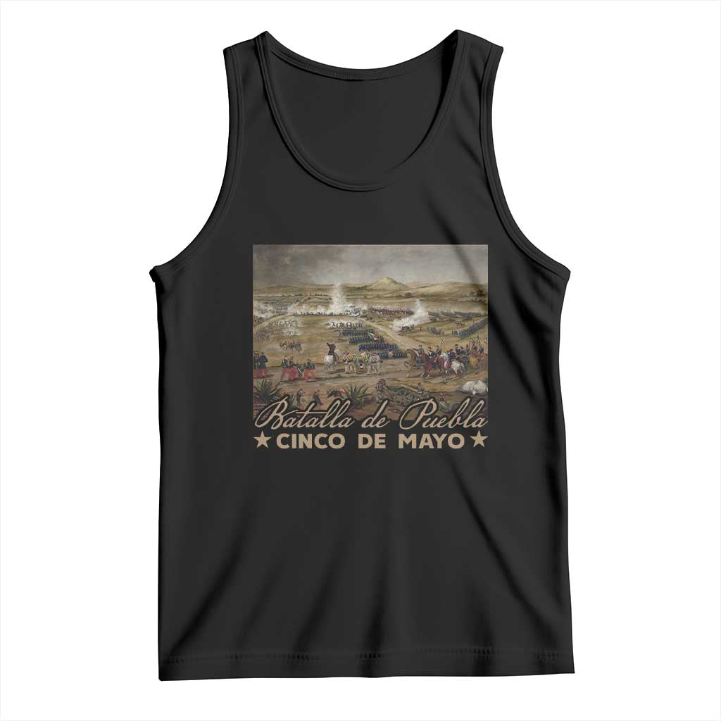 History Of Cinco De Mayo Batalla De Puebla Mexico Tank Top