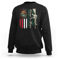 Funny Chinga La Migra Sweatshirt Gun Vintage Mexican Flag - Wonder Print Shop