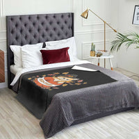 Funny Thanksgiving Cat Lover Throw Blanket Purritans Pilgrim Puritans Hat - Wonder Print Shop