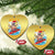 Xmas In Hawaii Christmas Ornament Mele Kalikimaka Surfing Santa Kakau Tattoo - Wonder Print Shop