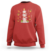 Funny Christmas Kawaii Axolotl Xmas Tree Sweatshirt - Wonder Print Shop