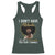 Proud Black African American Racerback Tank Top I Don't Have Attitude I've Got A Personality Glitter Print