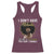 Proud Black African American Racerback Tank Top I Don't Have Attitude I've Got A Personality Glitter Print