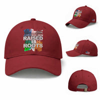 Irish American Baseball Cap American Raised Irish Roots St Patrick's Day