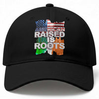 Irish American Baseball Cap American Raised Irish Roots St Patrick's Day