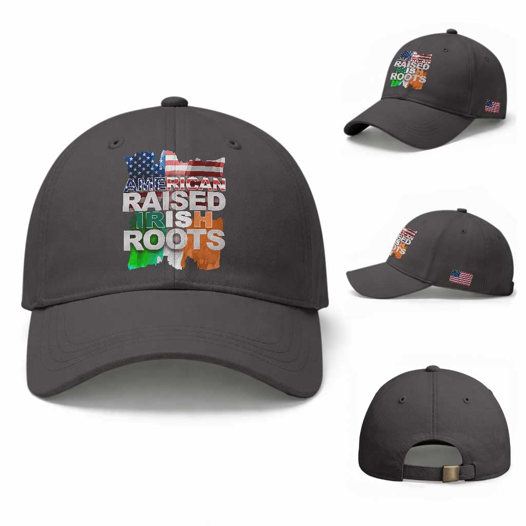 Irish American Baseball Cap American Raised Irish Roots St Patrick's Day