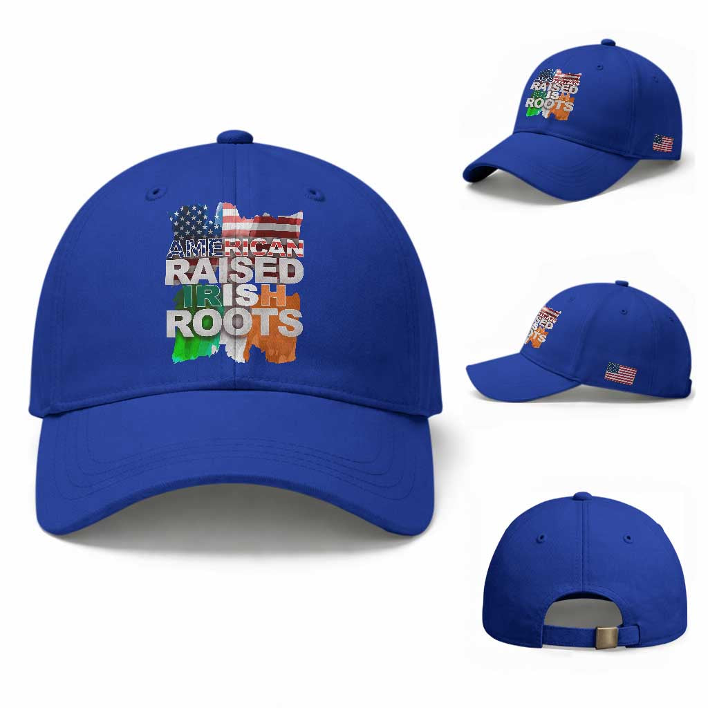 Irish American Baseball Cap American Raised Irish Roots St Patrick's Day