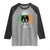 Funny St Patrick's Day Mothman Raglan Shirt Lurky Vibes Shamrock Retro Ireland Flag