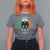 Funny St Patrick's Day Mothman T Shirt For Women Lurky Vibes Shamrock Retro Ireland Flag