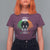 Funny St Patrick's Day Mothman T Shirt For Women Lurky Vibes Shamrock Retro Ireland Flag