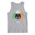 Funny St Patrick's Day Mothman Tank Top Lurky Vibes Shamrock Retro Ireland Flag