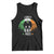 Funny St Patrick's Day Mothman Tank Top Lurky Vibes Shamrock Retro Ireland Flag