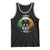 Funny St Patrick's Day Mothman Tank Top Lurky Vibes Shamrock Retro Ireland Flag