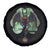 Funny St Patrick's Day Mothman Cryptid Creature Shamrock Spare Tire Cover