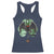 Funny St Patrick's Day Mothman Cryptid Creature Shamrock Racerback Tank Top