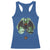 Funny St Patrick's Day Mothman Cryptid Creature Shamrock Racerback Tank Top